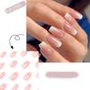 French Crystal False Nails Long Ballerina Nail Tips Fashion Press On Nails  Women Girls