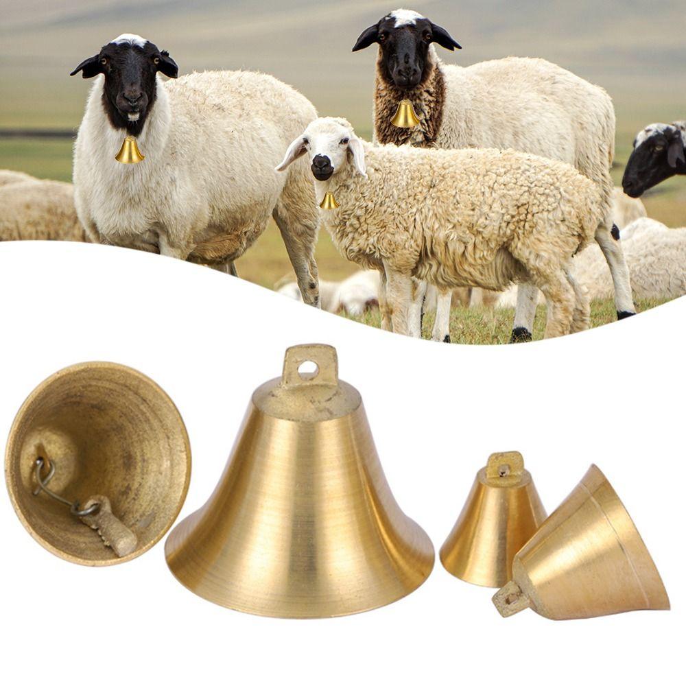 Стиль дверных колокольчиков Коровьи Лошади Овцы Пасущиеся Медные колокольчики Животный колокольчик Медный Громкий Бронзовый колокольчик