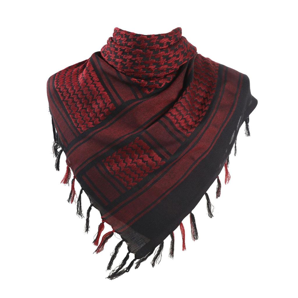 Stylish Shemagh Scarf Soft Jacquard Palestine Arab Shawl for Men Women Lightweight Arabian Dubai Headwrap Desert Scarf