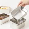 304 Нержавеющая сталь Кухонный контейнер для фруктов и овощей Прямоугольный контейнер для замороженных продуктов Холодильник Контейнер для хранения продуктов Посуда