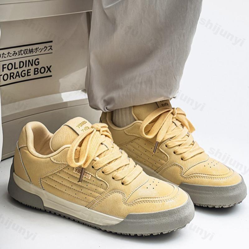 Модная мужская спортивная повседневная обувь 2025 Новая весенняя модная тенденция Удобная универсальная обувь на толстой подошве Низкие кроссовки с массивной подошвой и нескользящей подошвой