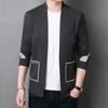 Spring and Autumn Knitted Cardigan Men's Handsome Thin Outer Cardigan Loose Men's Casual Wool Sweater Jacket