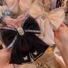 Crystal Hairpin Butterfly Mesh Bow Hair Clip Spring Clips Women Fashion Hair Accessories