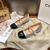 Single Shoes Women's Flat Bottom Inner Height Increase Evening Gentle Shoes with Skirts Shallow Mouth Mary Jane Shoes