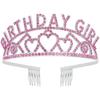 Rhinestone BIRTHDAY QUEEN GIRL Queen Princess Love Birthday Crown Party Supplies