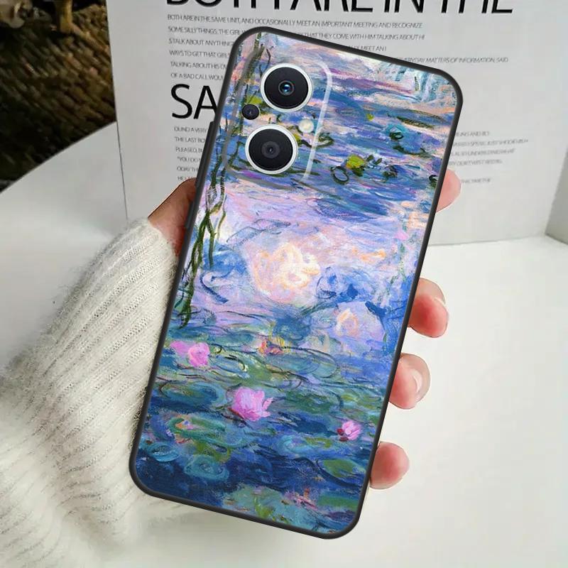 Чехол с рисунком Клода Моне для OPPO Reno 11F 10 Pro 4 5 6 7 8 Lite 4Z 5Z 8T OPPO Find X6 X5 Pro X2 X3 Neo Cover