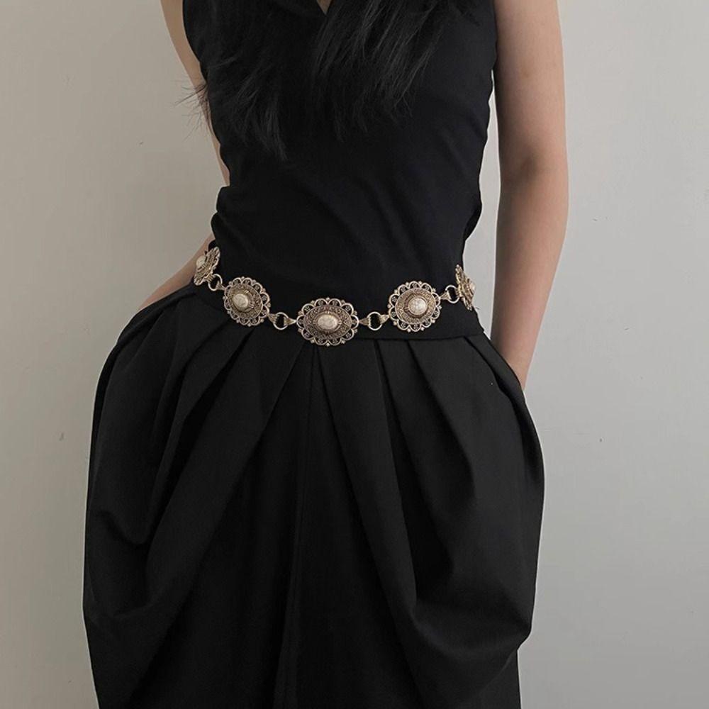 Metal Chain Belt Gold Silver Dress Belt Chain New Waist Chain Women