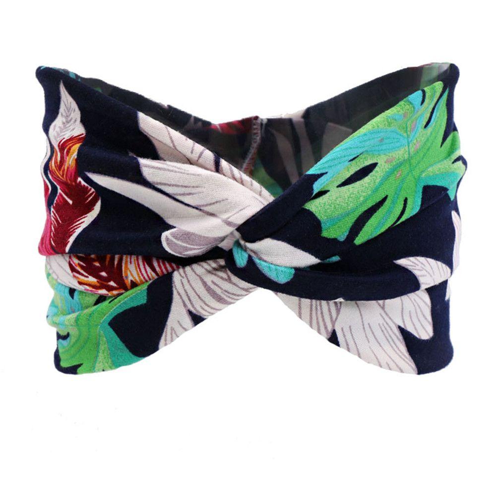 Fashion Women's Wide Stretchy Headbands Twist Knot Yoga Fitness Sports Hair Band