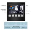 LED Digital Multi-Function Thermometer Hygrometer Weather Station Clock Alarm Calendar Home Room Voice Control Health Monitoring