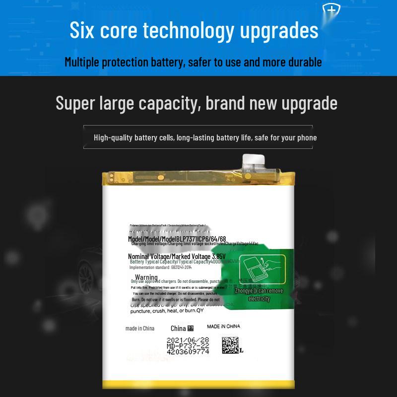 Совместимая плата аккумулятора для OPPO Reno3 Pro, Reno 2Z, модели BLP755, BLP737, BLP717