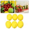 6Pcs Artificial Lemons Plastic Fake Fruit For Home Decoration Photography Props