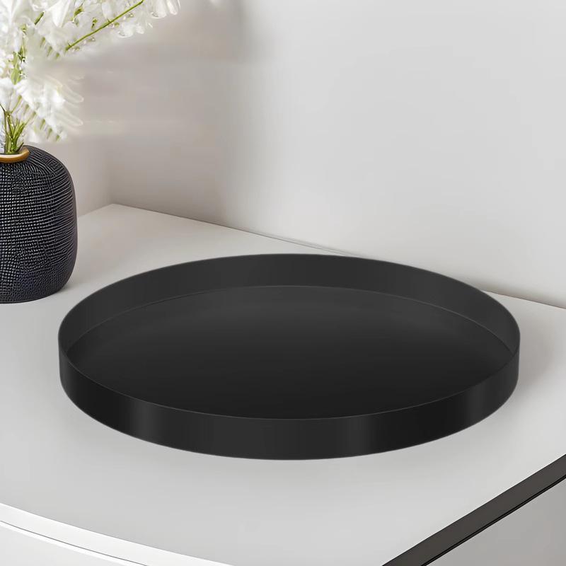 Железное искусство Тарелка для закусок Украшения Однотонная Подставка Подсвечник Тарелка Декоративный Круглый Дизайн Многоцелевые Товары для дома