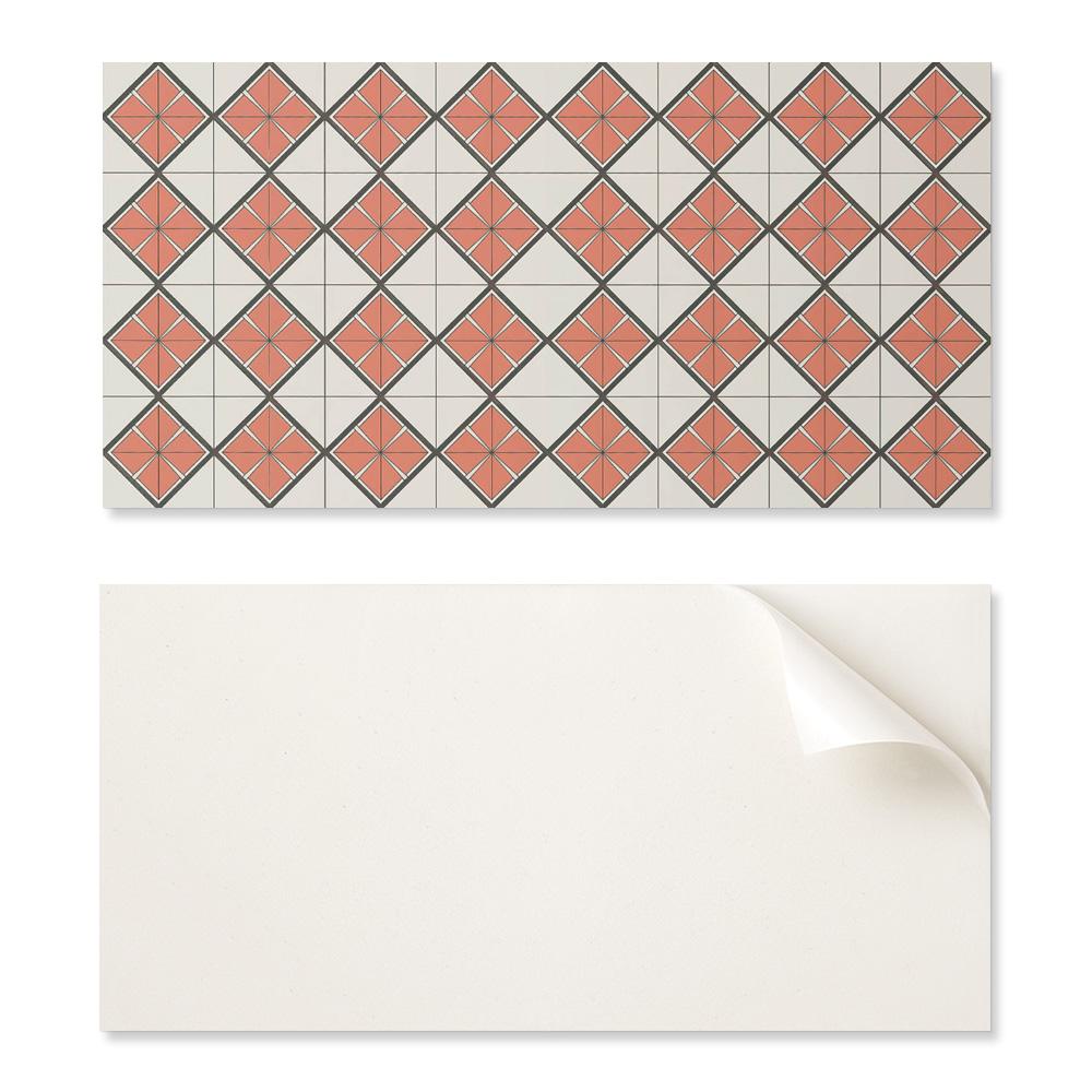 Winylowy Panel Samoprzylepny Do Dekoracji Ścian 100X50 Cm Geometryczny Wzór W Romby