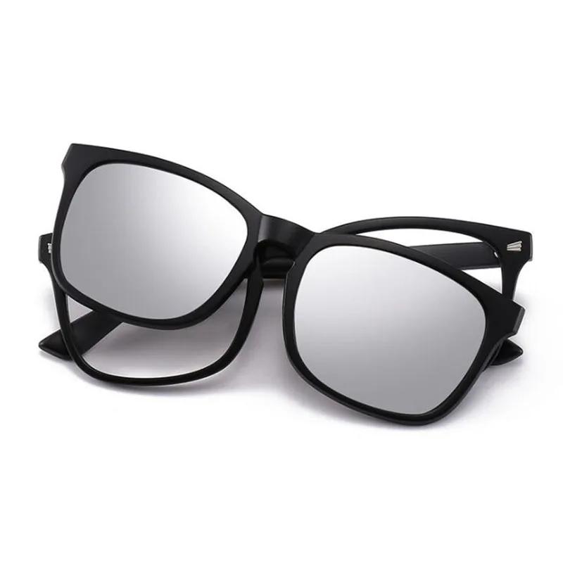 2325 Magnet Clip Rivets Frame Square Myopia Glasses 0 -0.5 -0.75 -1.0 -1.5 -2.0 -3.0 To -6.0