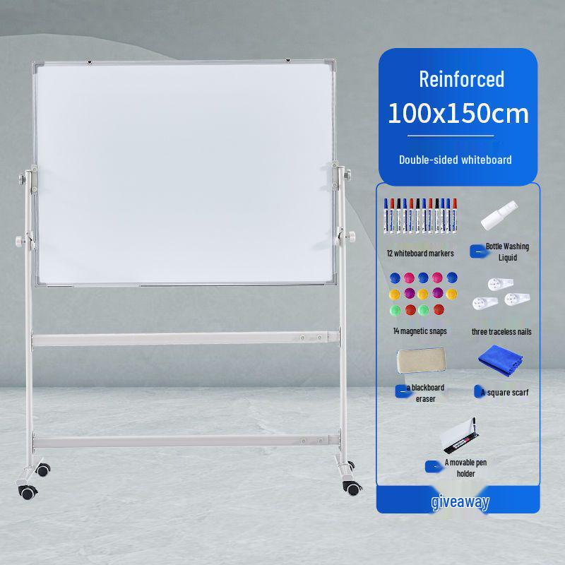 Magnetic Double-Sided Blackboard & Whiteboard Stand for Home, Office & Classroom.