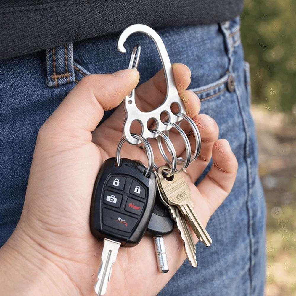 Multi-Ring Key Holder Easy Removal Key Ring Accessory Anti-Loss Key Ring  Multi-purpose Use