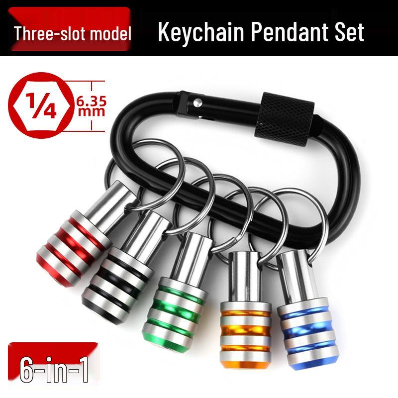 Quick Release 1/4 Hex Socket Keyring Adapter Set