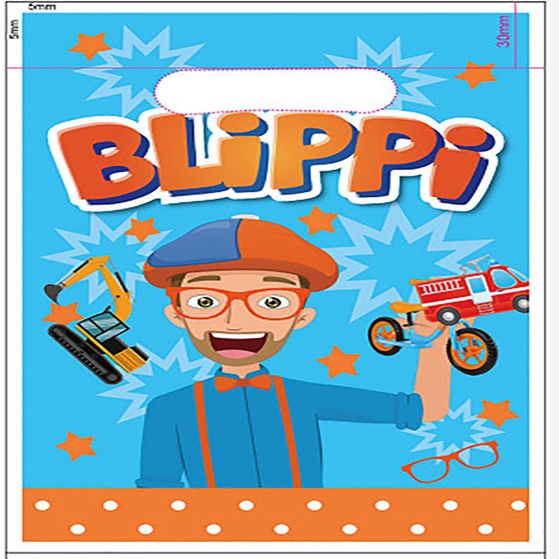 Blippi Birthday Party Supplies Paper Cups Plates Banner Straw Kids Balloon Decor