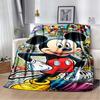 The Mickey Mouse cartoon blanket is fluffy and soft suitable for children and adults and perfect for home travel camping an