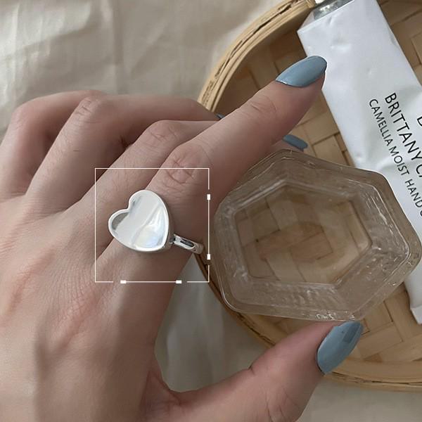 925 Silver-Plated Irregular Plain Ring for Women - Korean Simple & Trendy Design, Non-Fading