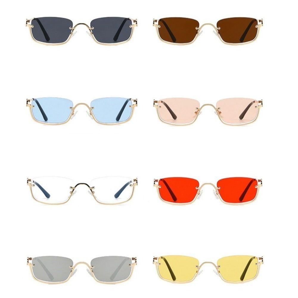 Narrow Square Sunglasses Small Shades Eyewear Personalized Sun Glasses Photography