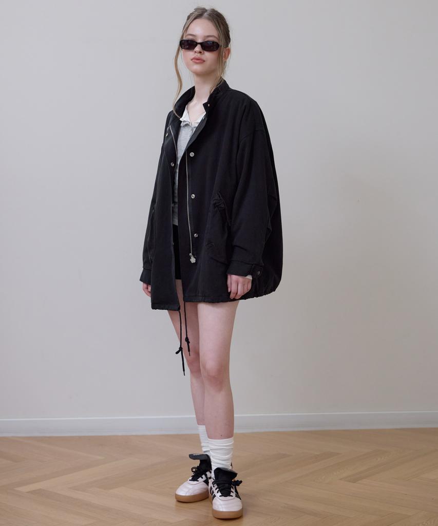 ROSEFRANTZ Overfit Padded Field Jacket [Black]
