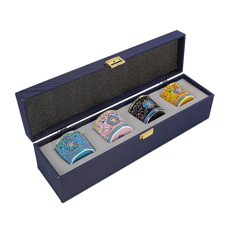 Chaxun 999 Enamel Silver Ceramic Harmony Teacup