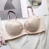 Women's Plus Size Push Up Bra Sexy Floral Lace Full Coverage Underwired Bra Padded Supportive Everyday Bra for Heavy Breast