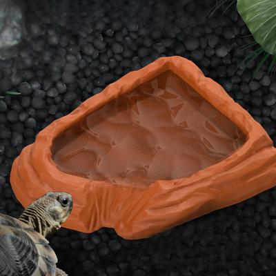 Черепашья поилка Бассейн для бородатой агамы Экономящая место миска для воды и корма для черепахи, змеи, бородатой агамы, геккона, аквариум