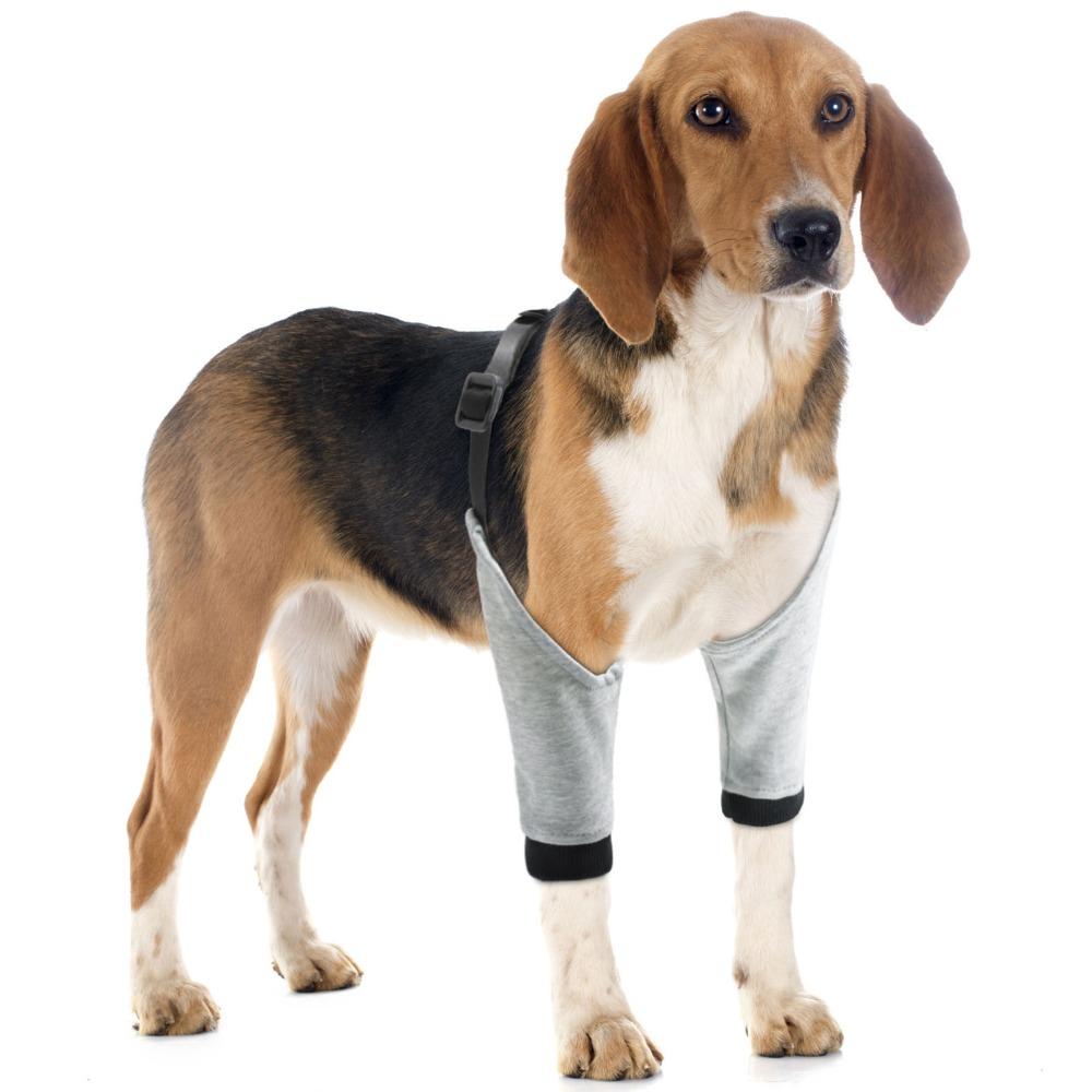 Solid Black Tone Dog Leg Brace Breathable Neoprene Canine Wrap Joint Sprain Protection