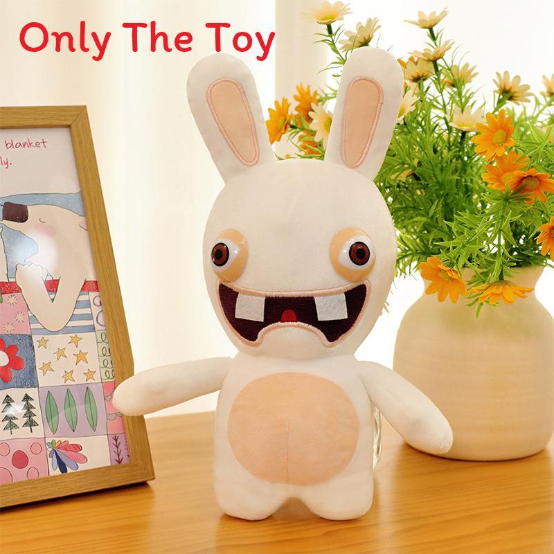 Fluffy Rabbit Stuffed Animal With Cotton Padding For Gifts And Decor