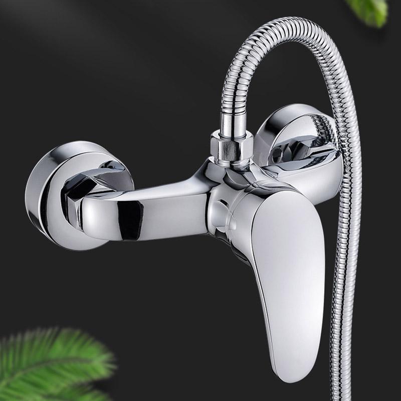 Shower Faucet Bathroom Hot and Cold Water Faucet Concealed Mixing Valve Solar Water Heater Mixing Switch Accessories