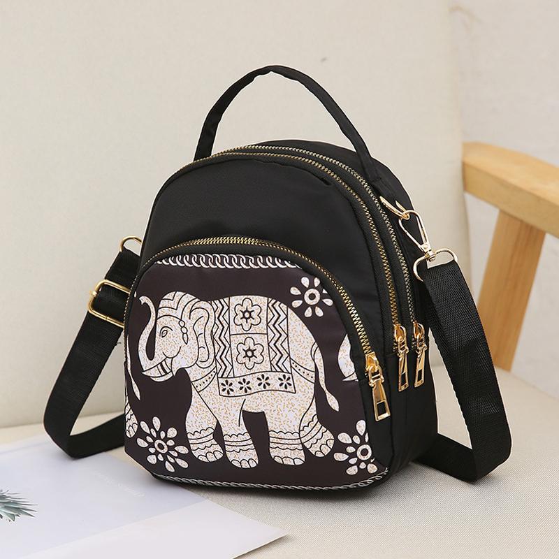 Three-purpose Ladies Shoulder Multi-Purpose Mini Small Backpack Oxford Cloth Messenger Bag