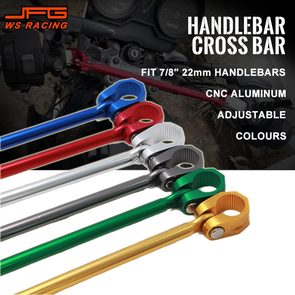 Motorcycle Extended Reinforce Handle Lever Bar CNC Balance Bar Kit Accessories 7/8" 22MM Universal Crossbar Strengthen Handlebar