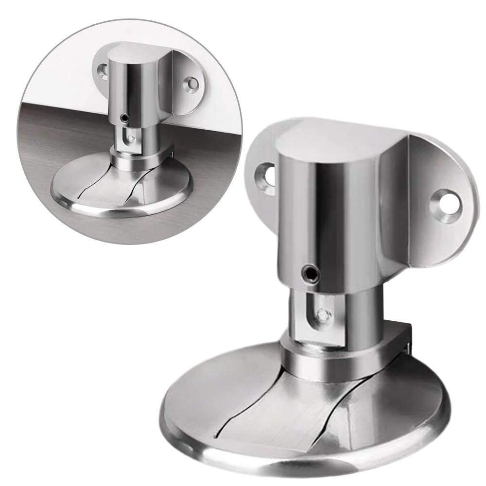 1 шт. Регулируемый дверной упор из нержавеющей стали, магнитный противоударный дверной упор, невидимый дверной упор для пола в ванной