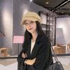 Винтажные осенне-зимние шапки для женщин, однотонная однотонная восьмиугольная кепка газетчика, женская повседневная шапка, зимний берет, женские кепки художника