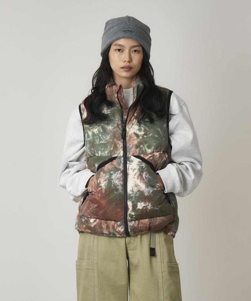 Gramicci Down Puffer Vest Tie Dye