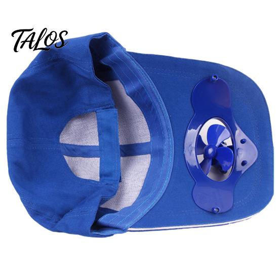 Женская мужская летняя рыболовная кепка на солнечной энергии Cool Fan Beach Boater Hat Gift
