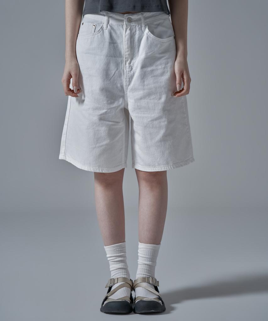 WAARFORWOMAN W1134 Cotton Shorts_White