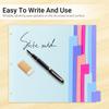 8 Tabs Durable Plastic Write & Erase Large Tabs Dividers for 3 Ring Binders, Rectangle Binder Dividers with Sticker for Study, Teacher, Office, Home