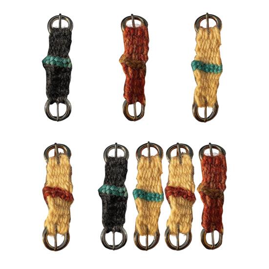 Yousheng 1/4Pcs Mini Girth Keychain Pendant Lightweight Crochet Knitting Saddle Key Chain Handmade Western Cowboy Keyring Accessory