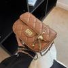 High-end Small Bag Women's 2025 New Trendy Fashion Shoulder Bag Foreign Temperament Rhombus Chain Crossbody Bag