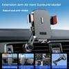 360° Rotatable Air Vent Car Phone Holder with Extension Arm - Universal Dashboard Mount for 4-7.2" Phones