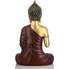 Медитирующий сидящий Будда статуэтка идол домашний декор гостиная подарки декоративная статуэтка - 27 см  (Смола, Красный, Золотой)