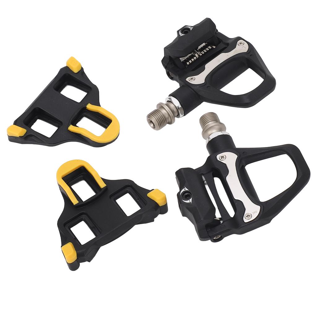 Road Bike Pedals with SPD System Adjustable Tension Chrome Moly Axle Efficient Self Locking Bicycle