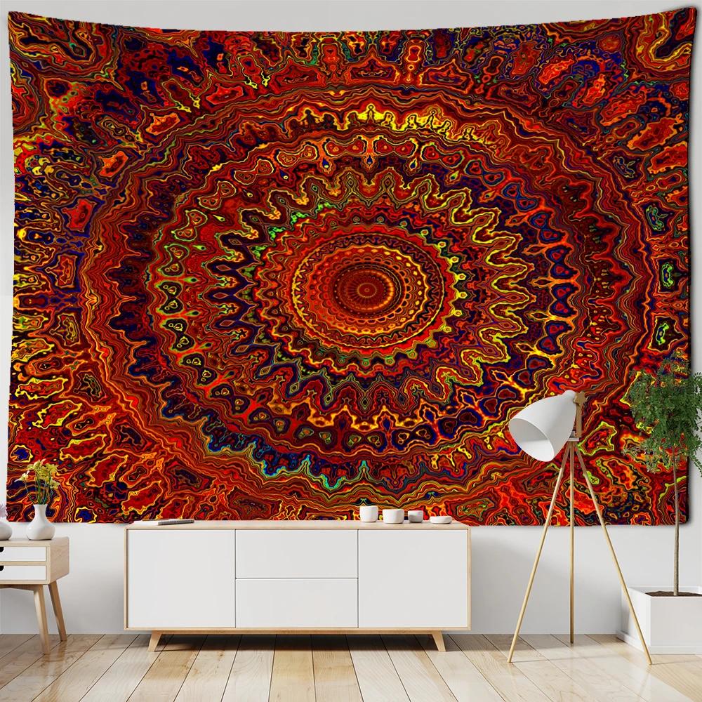Mandala Tapestry Wall Hanging Boho Psychedelic Hippie Art Tapiz Bedroom Home Decor