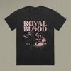 Винтажная черная футболка унисекс с принтом группы Royal Blood Live In Concert OM789