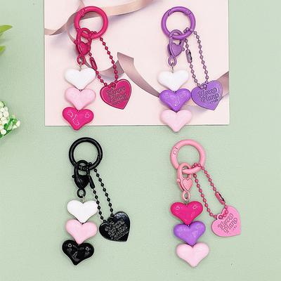 Сложенный брелок для ключей Love Girl Headphone Box Подвеска для рюкзака Аксессуары для ключей Подарок для мобильного телефона Подвеска Love Car Keychain Cute