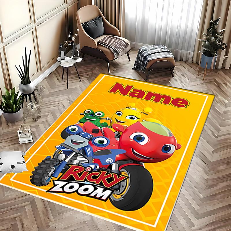 Custom personalization Ricky Zoom Area Rug - Perfect For Kitchen, Bathroom,Laundry Room Decor Large Size Available,Gift All Seasons