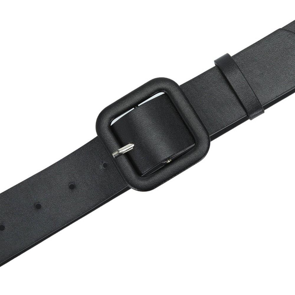 Повседневный ремень ярких цветов с тонким поясным ремнем для брюк, кожаный пояс с квадратной пряжкой